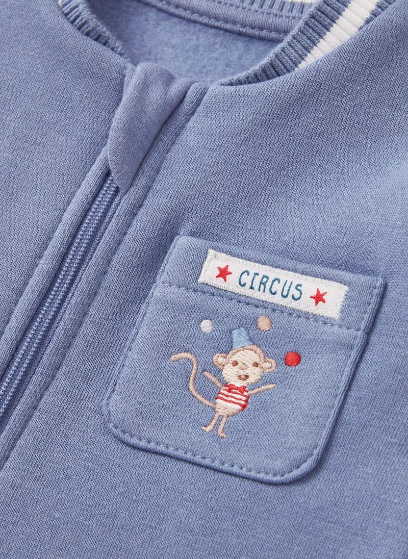 ماتلان بدلة نوم أطفال زرقاء بأسلوب بريبي